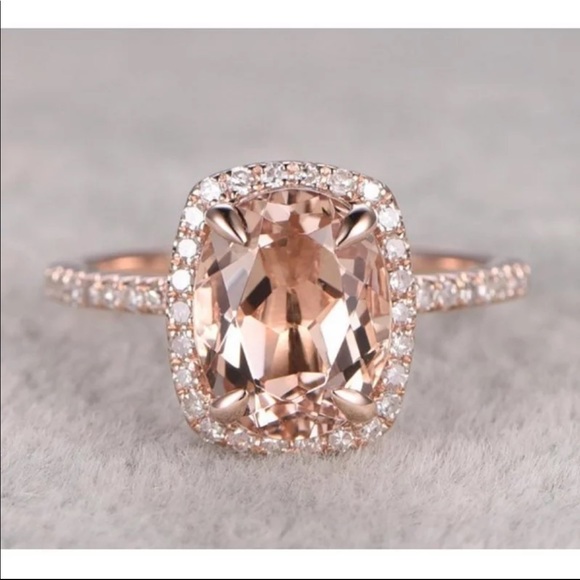 Jewelry - New Rose Gold Oval Cut Champagne Ring